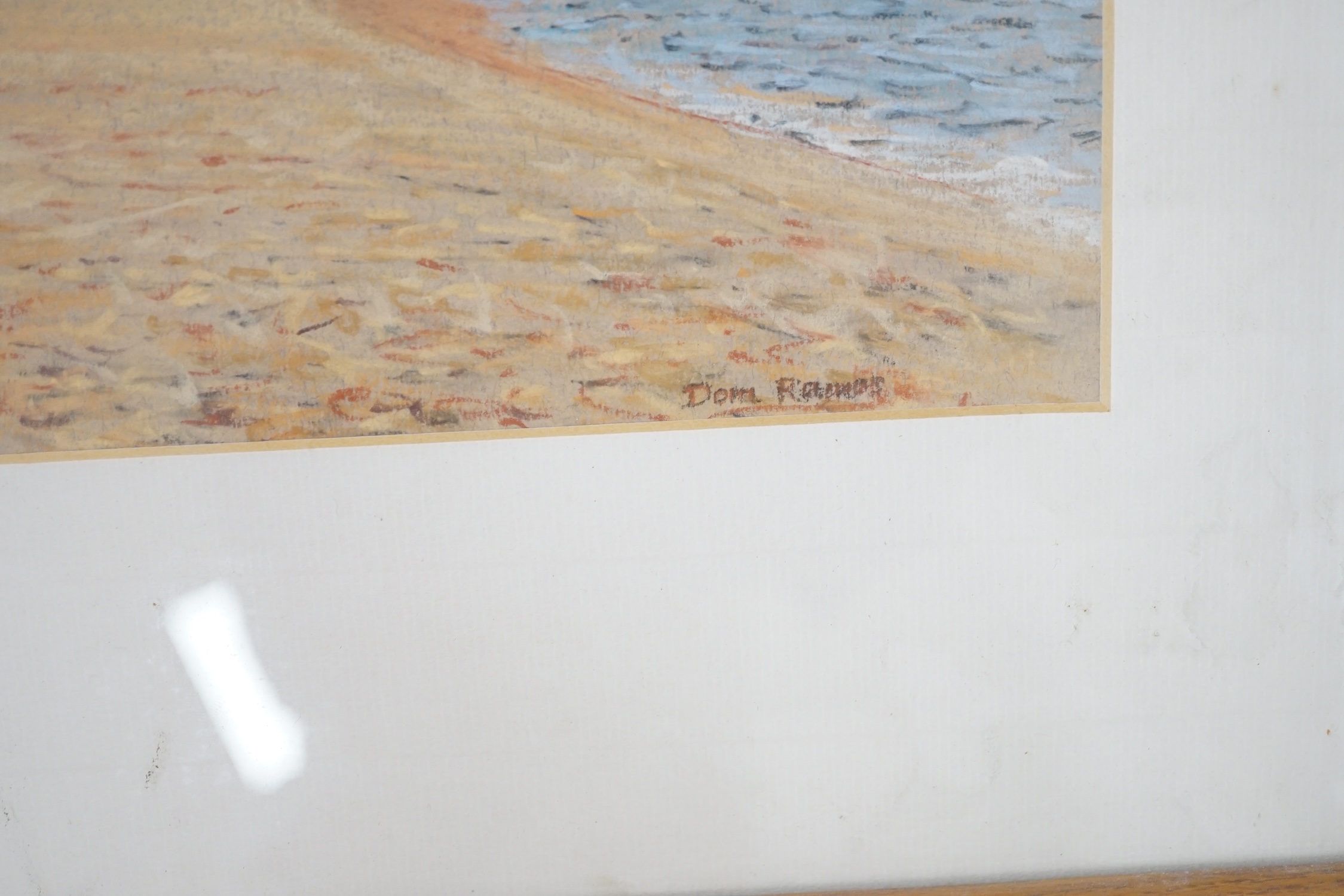 Don Ramos, pastel, 'Brighton Beach', signed, 23 x 33cm. Condition - fair